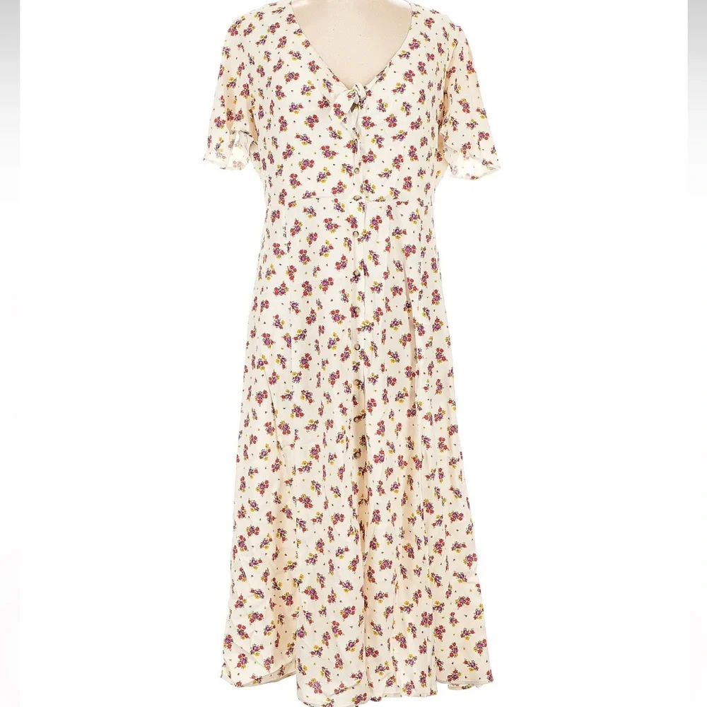 Sézane Ophelia Dress Viscose in Mindy Print FR 38 / US 6